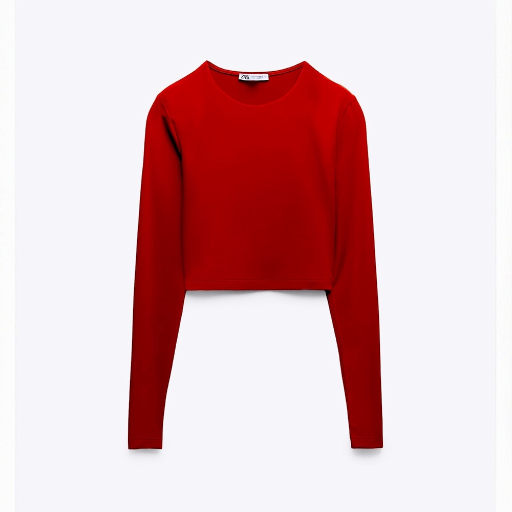 ZARA POLYAMIDE CROP TOP